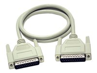 C2G - Rallonge de câble série / parallèle - DB-25 (M) pour DB-25 (F) - 15 m - moulé, vis moletées 81402
