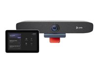 Poly Studio - Focus Room Kit - kit de vidéo-conférence (contrôleur tactile Poly GC8, barre vidéo Poly Studio P15) - Certifié pour Microsoft Teams - sable 84H32AA#ABB