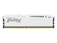 Kingston FURY Beast - DDR5 - kit - 32 Go: 2 x 16 Go - DIMM 288 broches - 6800 MHz / PC5-54400 - CL34 - 1.4 V - mémoire sans tampon - on-die ECC - blanc KF568C34BWK2-32