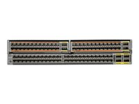 Cisco Nexus 56128P - Commutateur - C3 - Géré - 48 x 1 Gigabit / 10 Gigabit SFP+ + 4 x 40Gb Ethernet / FCoE QSFP+ (compatible dérivation) - Montable sur rack N5K-C56128P
